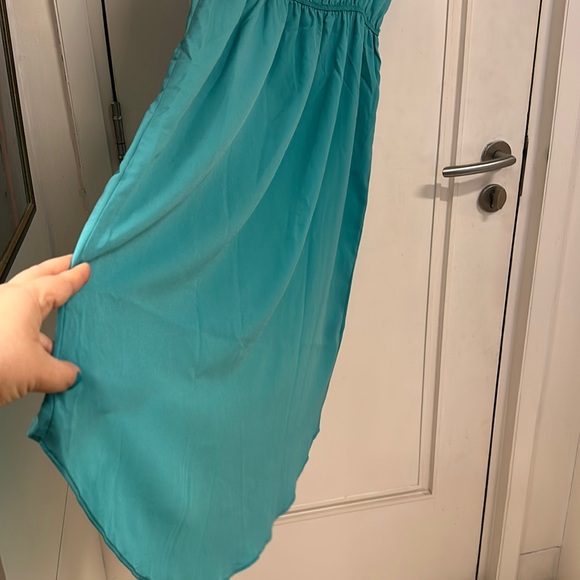 NWOT Topshop Petite Asymmetrical , sleeveless ,elasticated waist dress! UK 12 - Picture 5 of 11